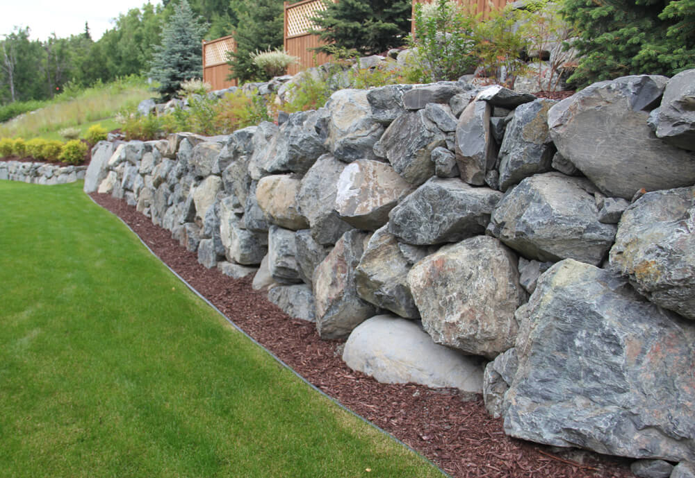 Natural Stone Retaining Walls
